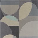 Casadeco|Geometric composition wallpaper with black circle shapes|Circles