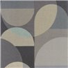 Casadeco|Papier peint composition géométrique avec cercles noirs|Cercles