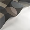 Casadeco|Papier peint composition géométrique avec cercles noirs|Cercles