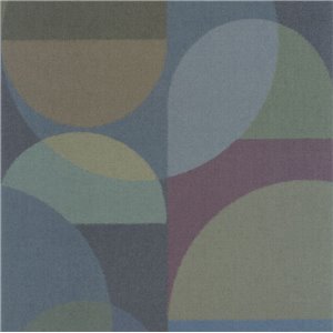 Casadeco|Geometric composition wallpaper with black circle shapes|Circles