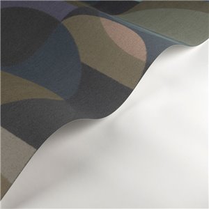 Casadeco|Geometric composition wallpaper with black circle shapes|Circles 2
