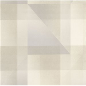 Papeldecor|Papier Peint demi-cercles blanc argenté|Papier Peint