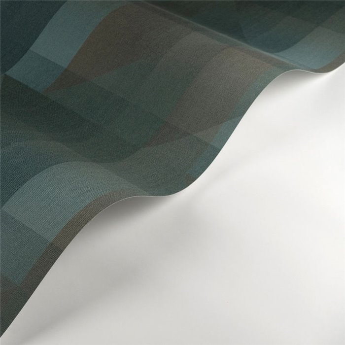 Casadeco|English-style blue wallpaper with abstract design|Wallpaper