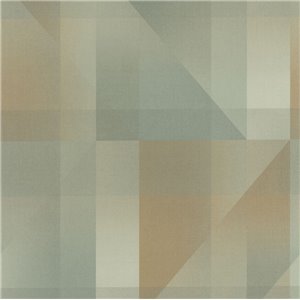 Grandeco|Wooden-effect geometric mustard yellow wallpaper|Retro