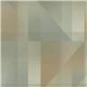 Casadeco|Green English-style abstract wallpaper with geometric design|Wallpaper