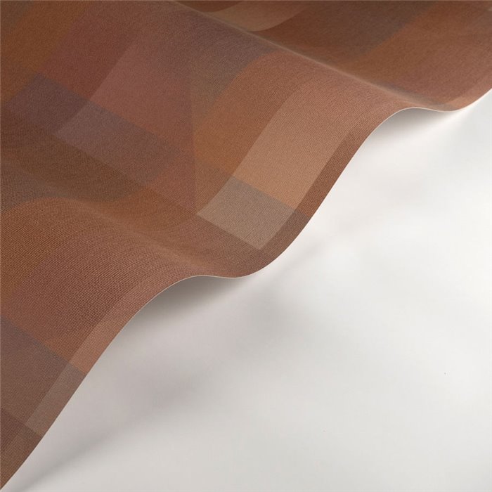 Casadeco|Papel pintado abstracto rojo con un moderno patrón geométrico|Moderno