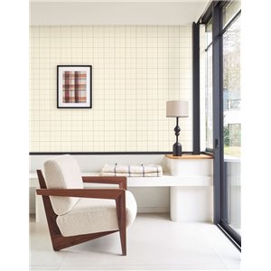 Casadeco|Beige Schotten- und englische Karotapete|Karos 2