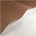Casadeco|Papier peint à carreaux anglais effet textile marron brique|Carreaux
