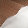 Casadeco|Papier peint à carreaux anglais effet textile marron brique|Carreaux