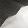 Casadeco|English check wallpaper in dark tones, graphite grey or black|Checkered