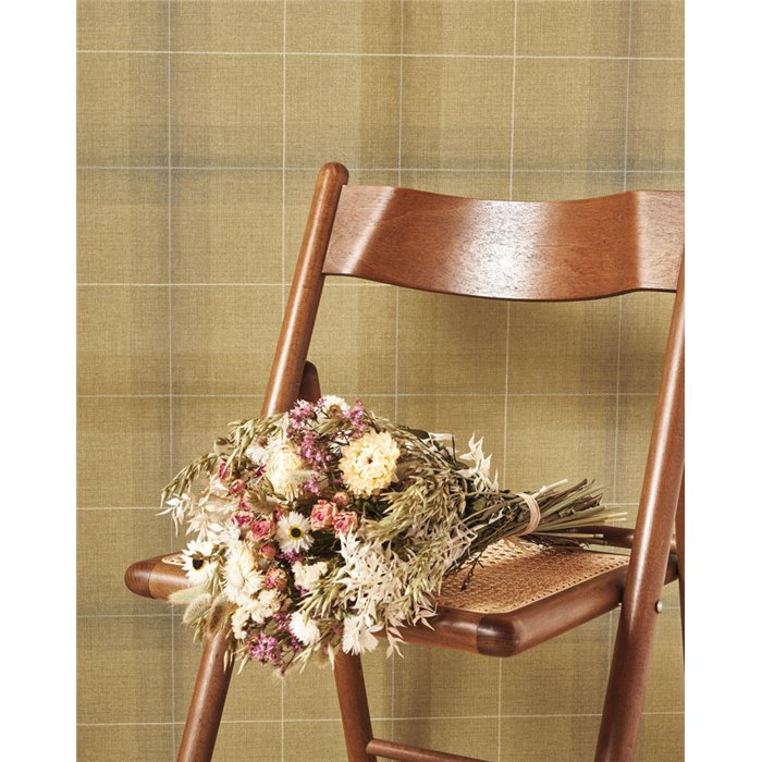 Casadeco|Schottenkarotapete Tartan in Gelb|Karos