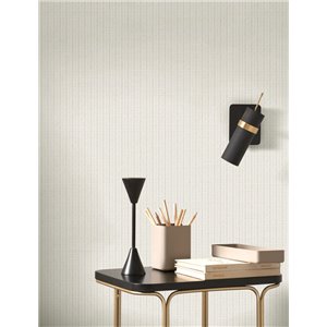 Casadeco|Papier peint fleurs sauvages blanc avec feuillage corail|Papier Peint 2