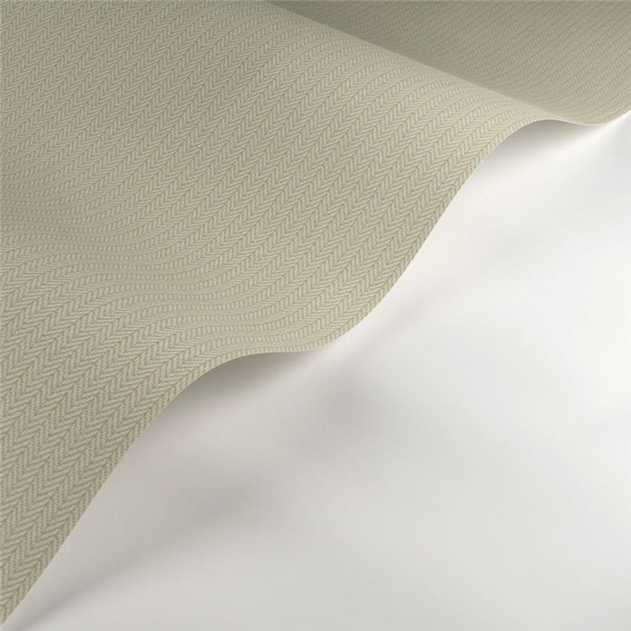 Casadeco|Green herringbone wallpaper|Fabric Imitation