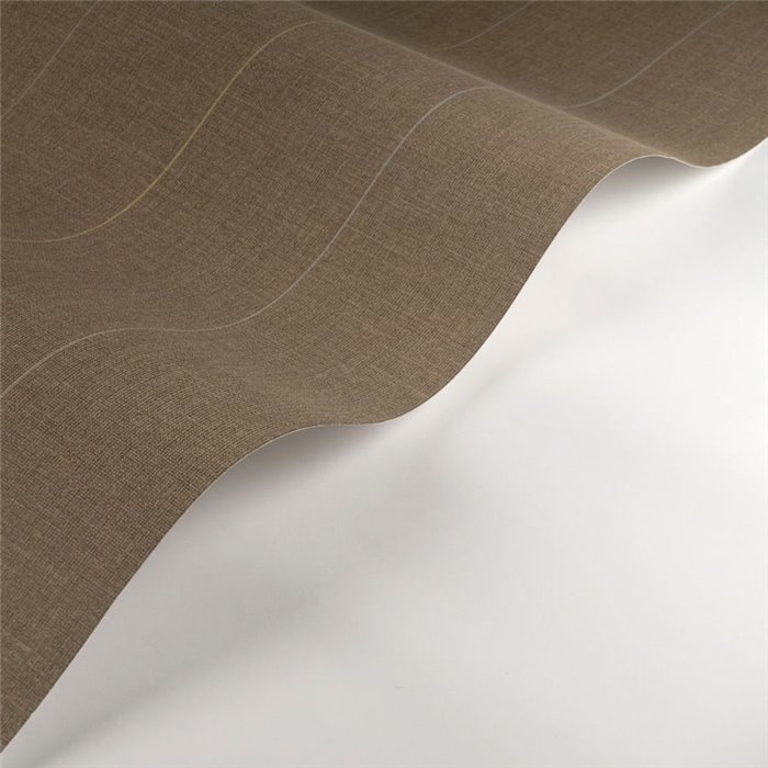 Casadeco|Tapete elegante feine braune Streifen|Streifen