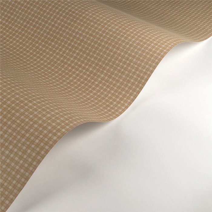 Casadeco|Kleine gelbe Vichy-Karotapete|Textilimitation