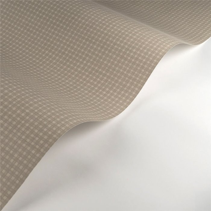 Casadeco|Small beige gingham check wallpaper|Checkered