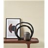 Casadeco|Beige fabric-effect wallpaper, ideal for hallways|Fabric Imitation
