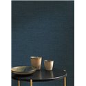Casadeco|Papier peint effet tissu bleu marbré|Imitation Tissu
