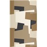 Casadeco|Modern wallpaper for living room with abstract brown design|Geometric