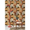 Casadeco|Papier peint moderne multicolore, design géométrique abstrait|Moderne
