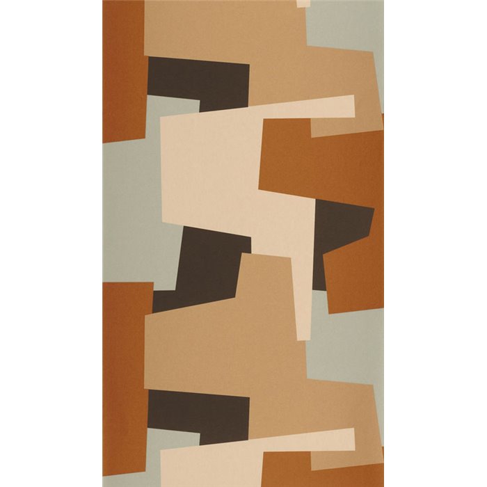 Casadeco|Papel pintado moderno multicolor, diseño geométrico abstracto|Moderno