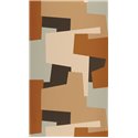 Casadeco|Papel pintado moderno multicolor, diseño geométrico abstracto|Moderno