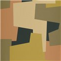 Casadeco|Papel pintado moderno con formas abstractas tonos cálidos|Papel Pintado