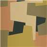 Casadeco|Papier peint moderne avec formes abstraites tons chauds|Papier Peint