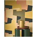 Casadeco|Papier peint moderne avec formes abstraites tons chauds|Papier Peint