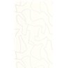 Casadeco|Modern white wallpaper with minimalist labyrinth pattern|Minimalist