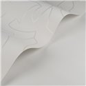 Casadeco|Modern white wallpaper with minimalist labyrinth pattern|Minimalist