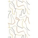 Casadeco|Minimalistische Labyrinth-Tapete in Weiß und Bunt|Gastronomie & Hotellerie