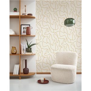 As Creation|Tapete im ethnischen Stil in Braun und metallischem Gold|Tapeten 2