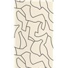 Casadeco|Minimalist beige and black labyrinth wallpaper for modern spaces|Hospitality