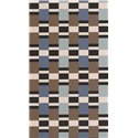 Casadeco|Papier peint rayures bleu et marron rétro moderne|Papier Peint