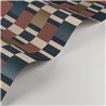 Casadeco|Tapete blau-bordeaux retro-modern Streifen|Geometrisch