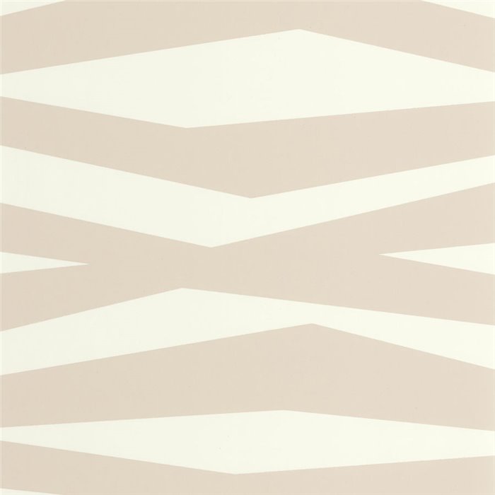 Papel pintado rayas de cebra versión moderno blanco y beige - Casadeco Color Game 200631313