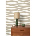 Papel pintado rayas de cebra versión moderno blanco y beige - Casadeco Color Game 200631313