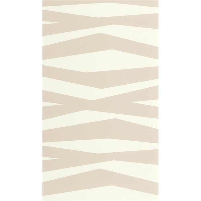 Papel pintado rayas de cebra versión moderno blanco y beige - Casadeco Color Game 200631313