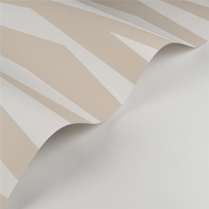 Casadeco|Zebra-Streifen-Tapete moderne Version in Weiß und Beige|Skandinavisch