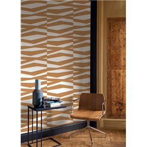 Papeldecor|Modern Metallic Beige Art Deco Wallpaper|Wallpaper 2