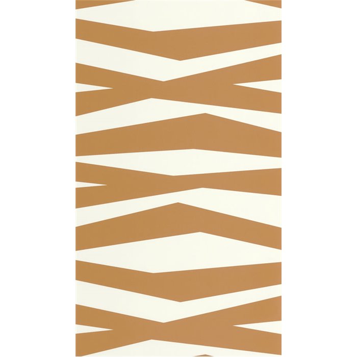 Casadeco|Papier peint moderne à rayures horizontales marron façon zèbre|Papier Peint