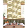 Casadeco|Modern wallpaper with green zebra-style stripes|Scandinavian