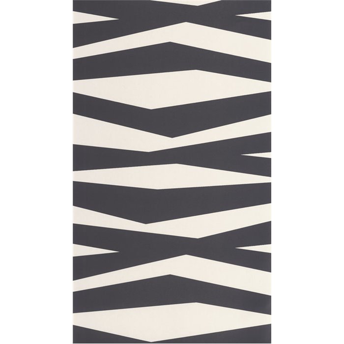 Casadeco|Moderne Tapete in Schwarz und Weiß mit Zebra-Streifenmuster|Tapeten