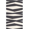 Casadeco|Papel pintado moderno blanco y negro, patrón rayas cebra|Papel Pintado