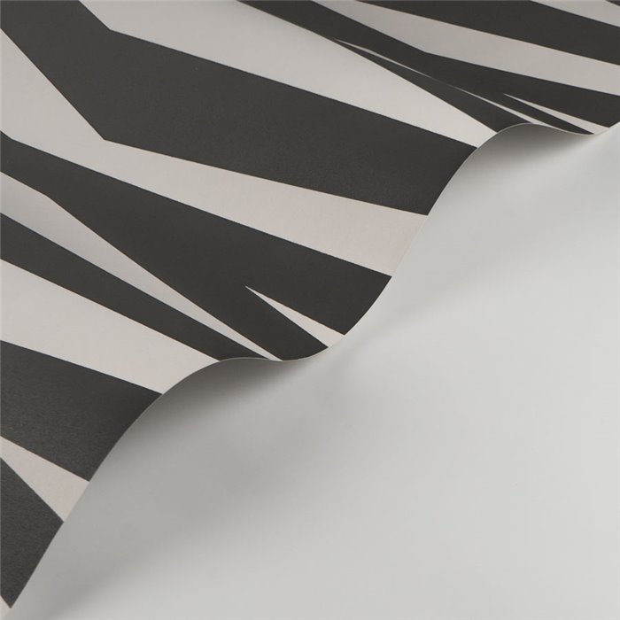 Casadeco|Papier peint moderne noir et blanc, motif rayures zèbre|Papier Peint