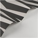 Casadeco|Papel pintado moderno blanco y negro, patrón rayas cebra|Papel Pintado