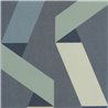 Casadeco|Papel pintado salón moderno u hostelería, serpentinas zigzag azul|Moderno