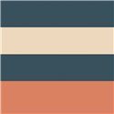 Casadeco|Papier peint rayures moderne beige, orange et noir|Rayures