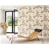 Casadeco|Papier peint moderne forêt de pins beige effet aquarelle|Floral